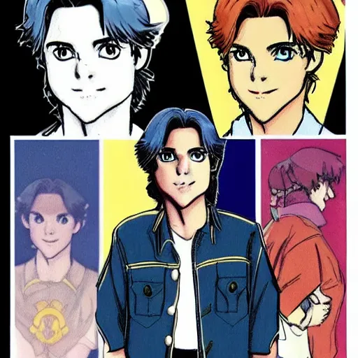 Prompt: sam winchester in the style of sailor moon