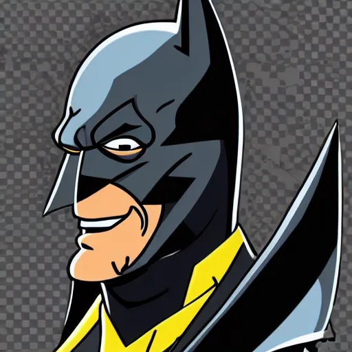 batman face cartoon