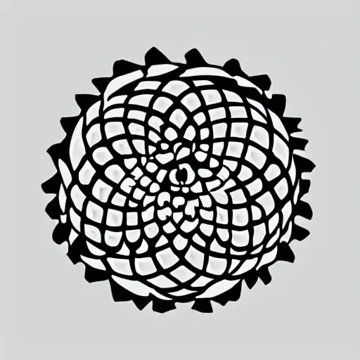 Image similar to logo romanesco simple stencil