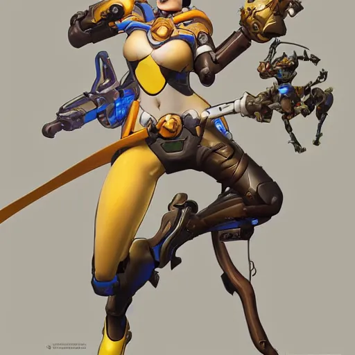 Image similar to overwatch tracer in the Master of Universe, highly detailed, digital painting, artstation, concept art, smooth, sharp focus, illustration, ArtStation, art by artgerm and greg rutkowski and alphonse mucha and J. C. Leyendecker and Edmund Blair Leighton and Katsuhiro Otomo and Geof Darrow and Phil hale and Ashley wood and Ilya repin and Charlie Bowater