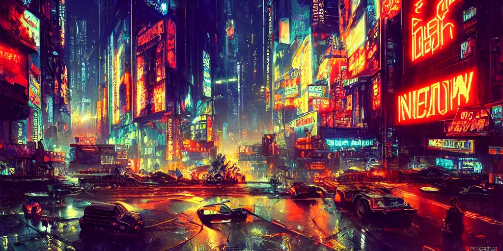 Cyberpunk City, Abstract Illustration, Futuristic City, Dystoptic Artwork  at Night, 4k Wallpaper, Stock Illustration - Illustration of graphic,  modern: 253157395