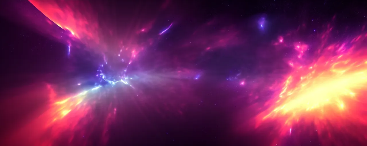 Prompt: minimalist cinematic scifi render of atmospheric space, nebula, hubble, volumetric lighting, 4 k, 8 k, hd