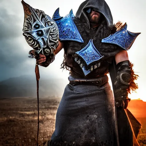 Image similar to gigachad arthas award winning photography