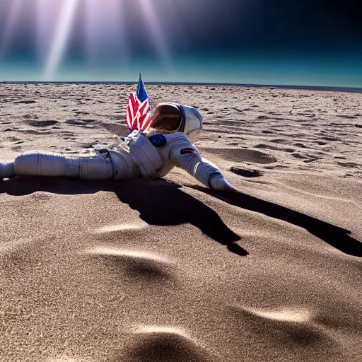 Prompt: an astronaut relaxing on the beach, dramatic lighting, cinematic, extremly high detail, photorealistic, cinematic lighting, nasa footage