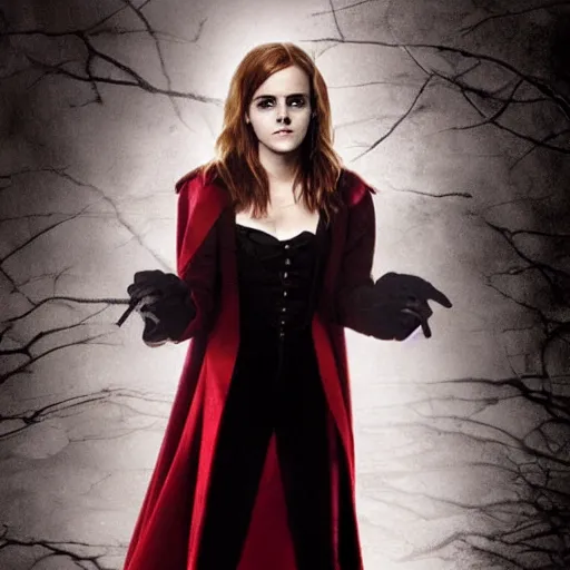 Prompt: emma watson as a vampire from twilight