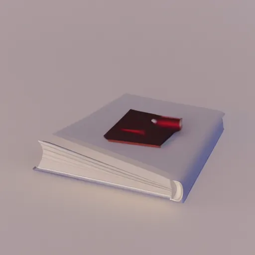 Image similar to a book floating in the middle of a cubic big white room with no objects, highly detailed, octane render, f 1 8, still from movie bye stanley kubrick