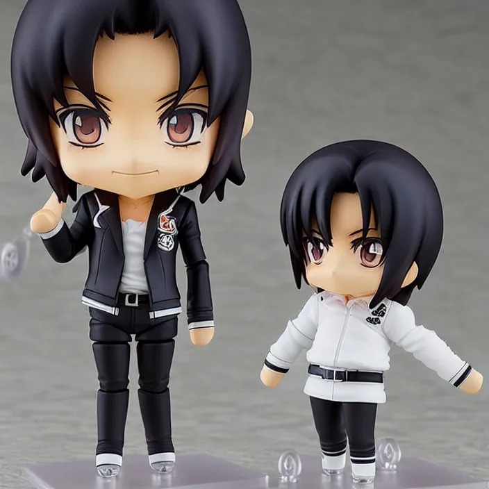 Prompt: an anime nendoroid of michael jackson, figurine, detailed product photo