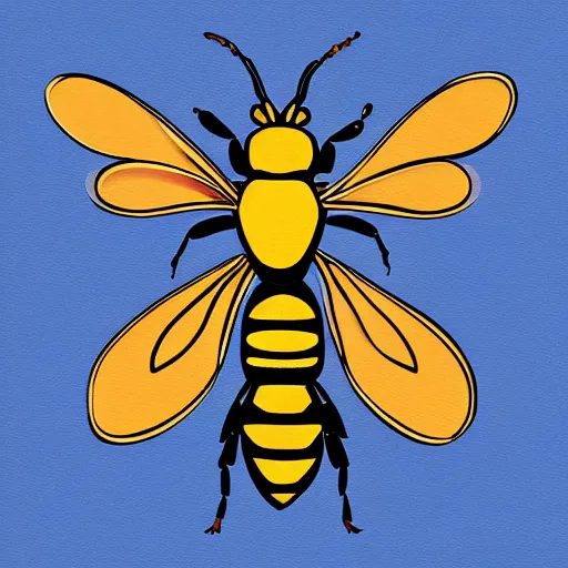Image similar to honeybee, in the style of art deco,