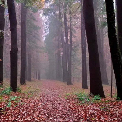 Image similar to Human nervous system spotted walking on its own in the woods, found footage, national reserve