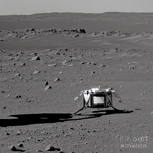 Image similar to Apollo crew landing on Mars, historical photo, black and White, detailed, High quality