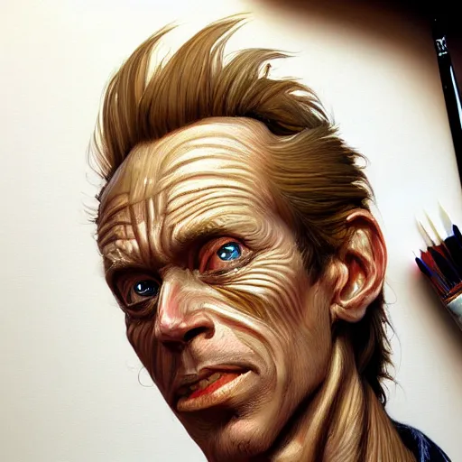 Prompt: painted portrait of beavis, fantasy, intricate, elegant, highly detailed, digital painting, artstation, concept art, smooth, sharp focus, illustration, art by norman rockwell