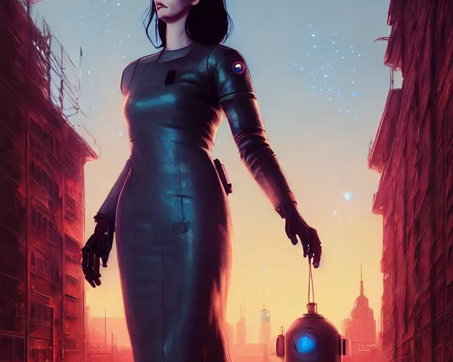 Prompt: highly detailed portrait of eva green, in detroit : become human, stephen bliss, unreal engine, fantasy art by greg rutkowski, loish, rhads, ferdinand knab, makoto shinkai and lois van baarle, ilya kuvshinov, rossdraws, tom bagshaw, global illumination, radiant light, detailed and intricate environment