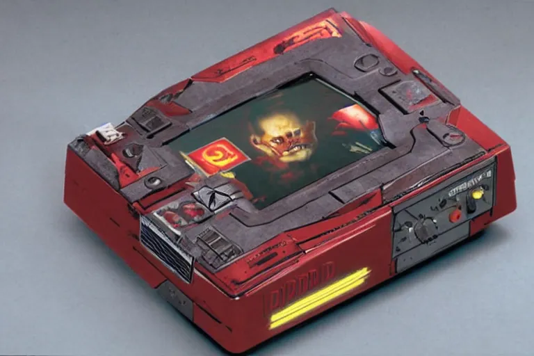 Prompt: The id Software Game Console, 1993