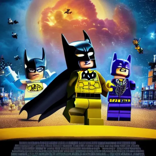 Prompt: movie the lego batman 2017 poster