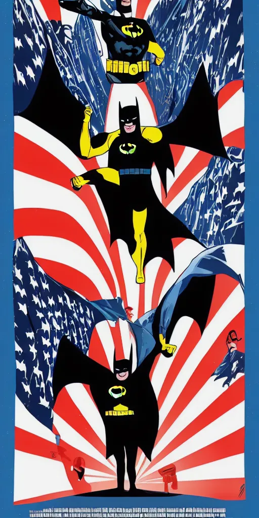 Image similar to donald trump as batman movie poster