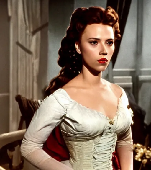 Image similar to Scarlett Johansson in Gone With the Wind