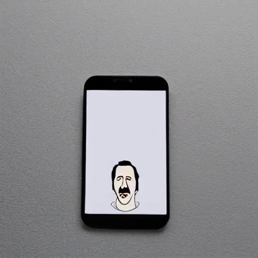 Image similar to a minimalist logo for a dating app only for nic cage