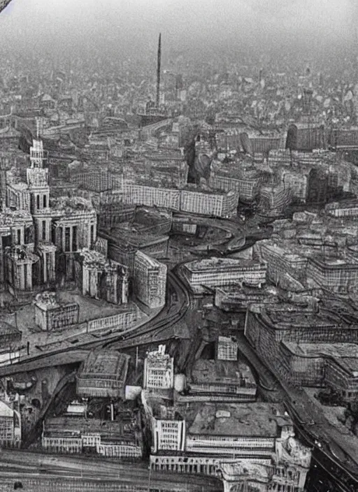 Image similar to moscow during world war 3