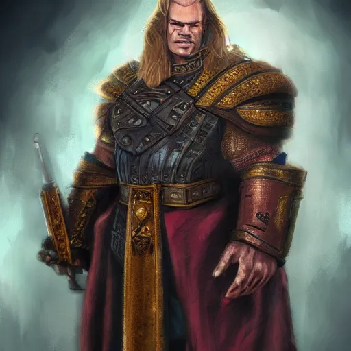 Prompt: vigo the carpathian, wlop on artstation