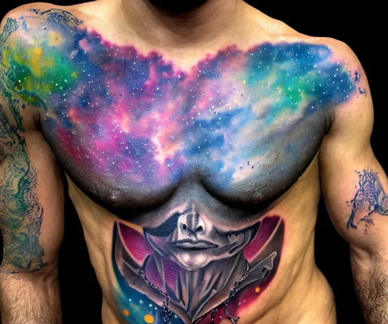 Its supposed to be a galaxy  rbadtattoos