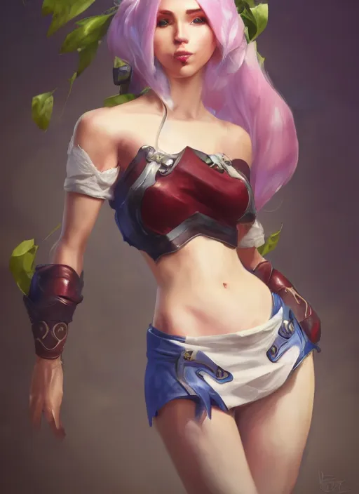 Prompt: gwen, from league of legends, au naturel, hyper detailed, digital art, trending in artstation, cinematic lighting, studio quality, blue maid clothes. smooth render, unreal engine 5 rendered, octane rendered, art style by klimt and nixeu and ian sprigger and wlop and krenz cushart