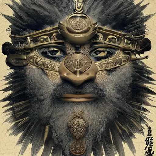 Prompt: yurunu, he rules over wisdom and knowledge. his symbol is a scroll. highly detailed and intricate 8 k concept fantasy art illustration