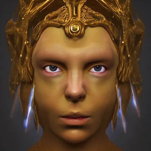 Image similar to portrait of an unknown creature, renaissance style, star wars character, volumetric lights, symmetry, headpiece, trending on artstation, sharp focus, leica, studio photo, intricate details, highly detailed