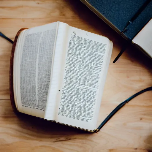 Prompt: round book, round bible, nikon photo, product shot,