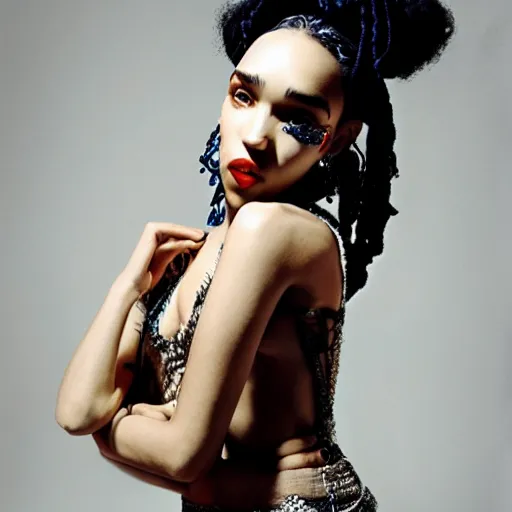 Image similar to fka twigs portrait by james jean and Jason Chan