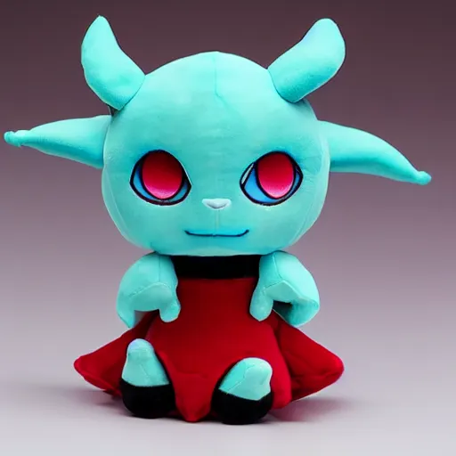 Image similar to cute fumo plush of an anime devil from the depths of the underworld, demon girl