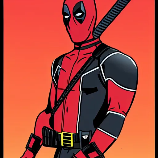 Prompt: Deadpool as a police officer