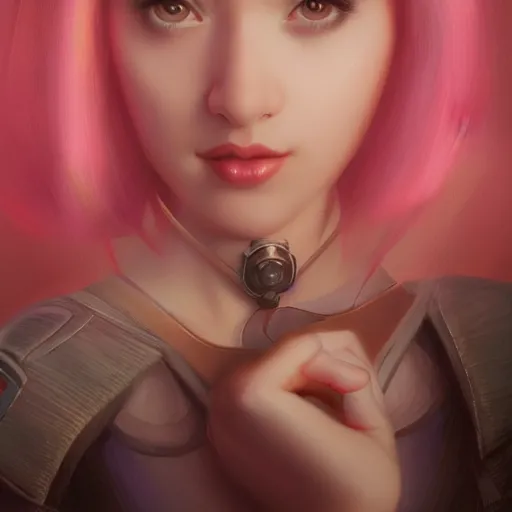 Image similar to a beautiful portrait of princess peach by Jim Burns and Tom Bagshaw, 4K, Trending on Artstation, photorealistic