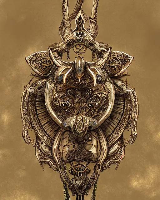 Image similar to close up of an amulet, fantasy, intricate, elegant, highly detailed, digital painting, artstation, concept art, smooth, sharp focus, illustration