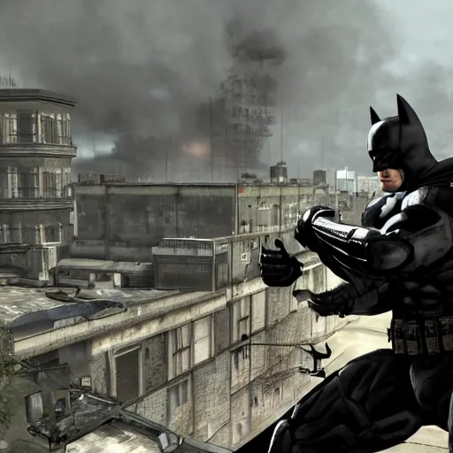 Image similar to Batman in Call of Duty MW2