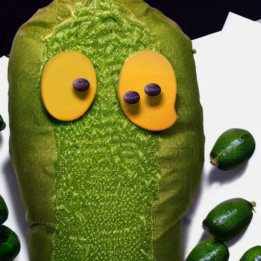 Image similar to putin wearing pickle costume, highly detailed, studio lighting, 4 k