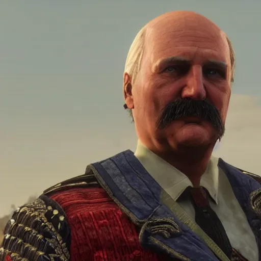 Image similar to Alexander Lukashenko in Red Dead Redemption 2