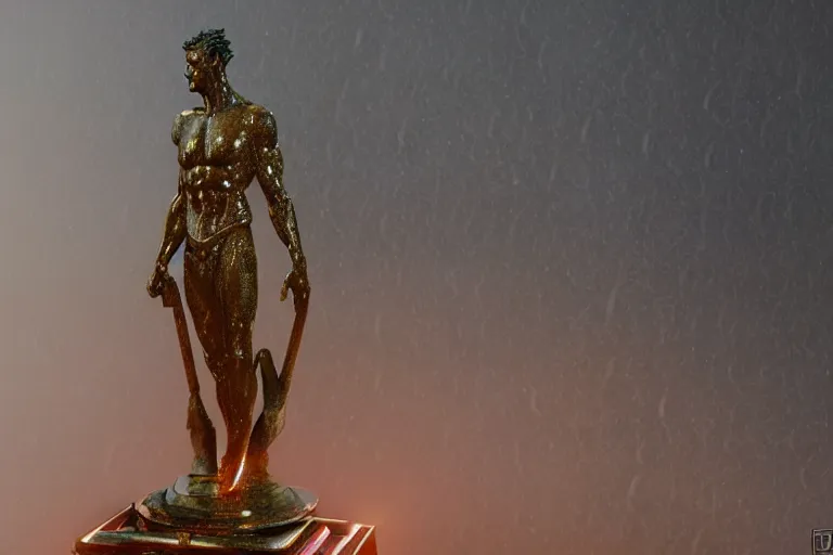 bronze god statue,in the style of Rick Sternbach and, Stable Diffusion