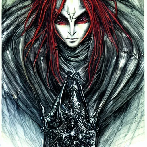 Image similar to Beautiful Sauron in the style of Ayami Kojima