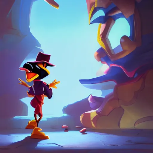 Prompt: hero world darkwing duck, behance hd by jesper ejsing, by rhads, makoto shinkai and lois van baarle, ilya kuvshinov, rossdraws global illumination