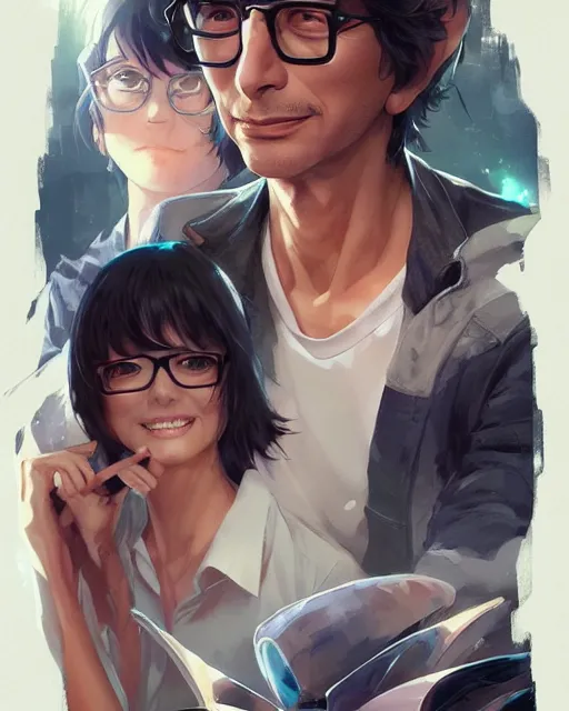 Prompt: jeff goldblum, portrait shinkai makoto studio ghibli studio key hideaki anno sakimichan stanley artgerm lau rossdraws james jean marc simonetti elegant highly detailed digital painting artstation pixiv