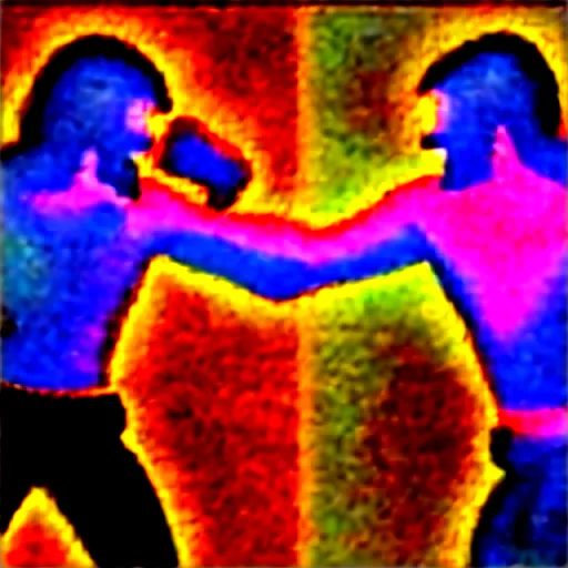 Image similar to Jesus fighting a demon in a boxing ring, photorealistic, 4K