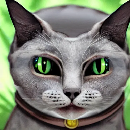 Image similar to realistic alien cat
