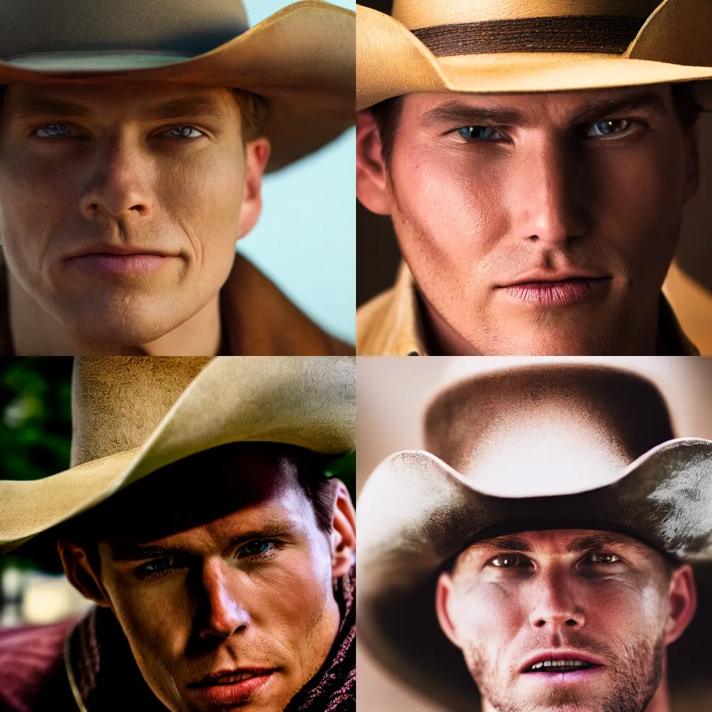 Prompt: Jerma985 as a cowboy, headshot photography, macro photography, HD