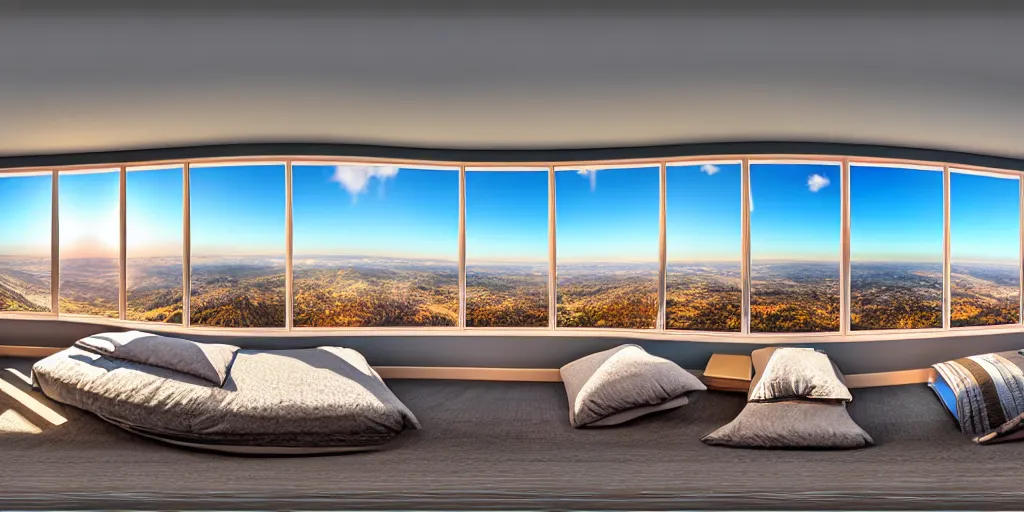 Image similar to Digital illustration. Trending. 4k. panoramic HDRI. Room.