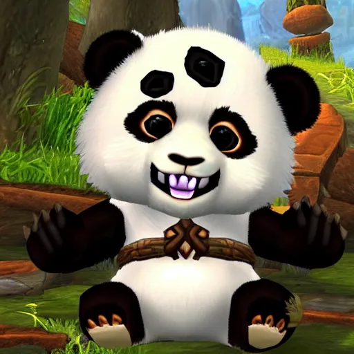 Image similar to panda from world of warcraft