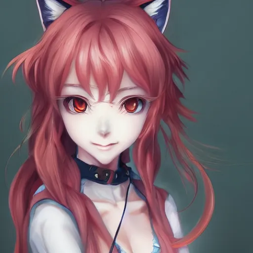 Image similar to anime portrait of a fox girl as an anime girl by Stanley Artgerm Lau, WLOP, Rossdraws, James Jean, Andrei Riabovitchev, Marc Simonetti, and Sakimichan, trending on artstation