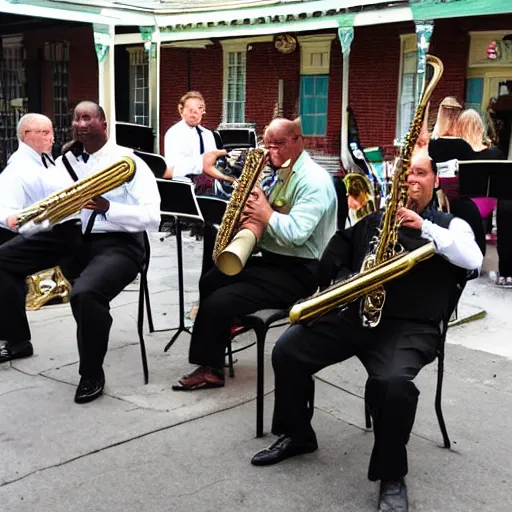 Image similar to a jazz band in new orleans