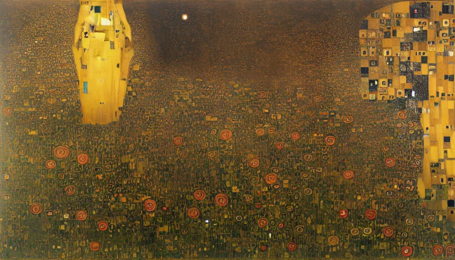 Image similar to mindscape, by mariusz lewandowski, by gustav klimt