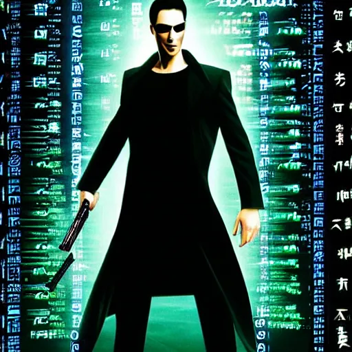 Image similar to The movie matrix as a Japanese anime hyper realistic 4K quality