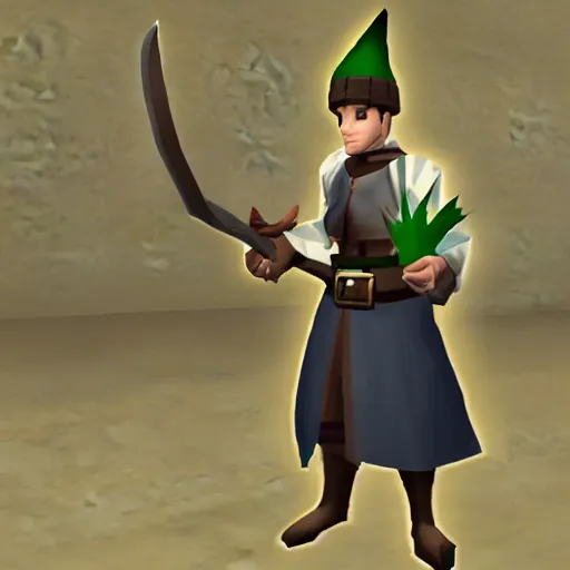 Image similar to old school RuneScape character